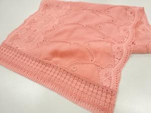 ビロードレース花模様ショール